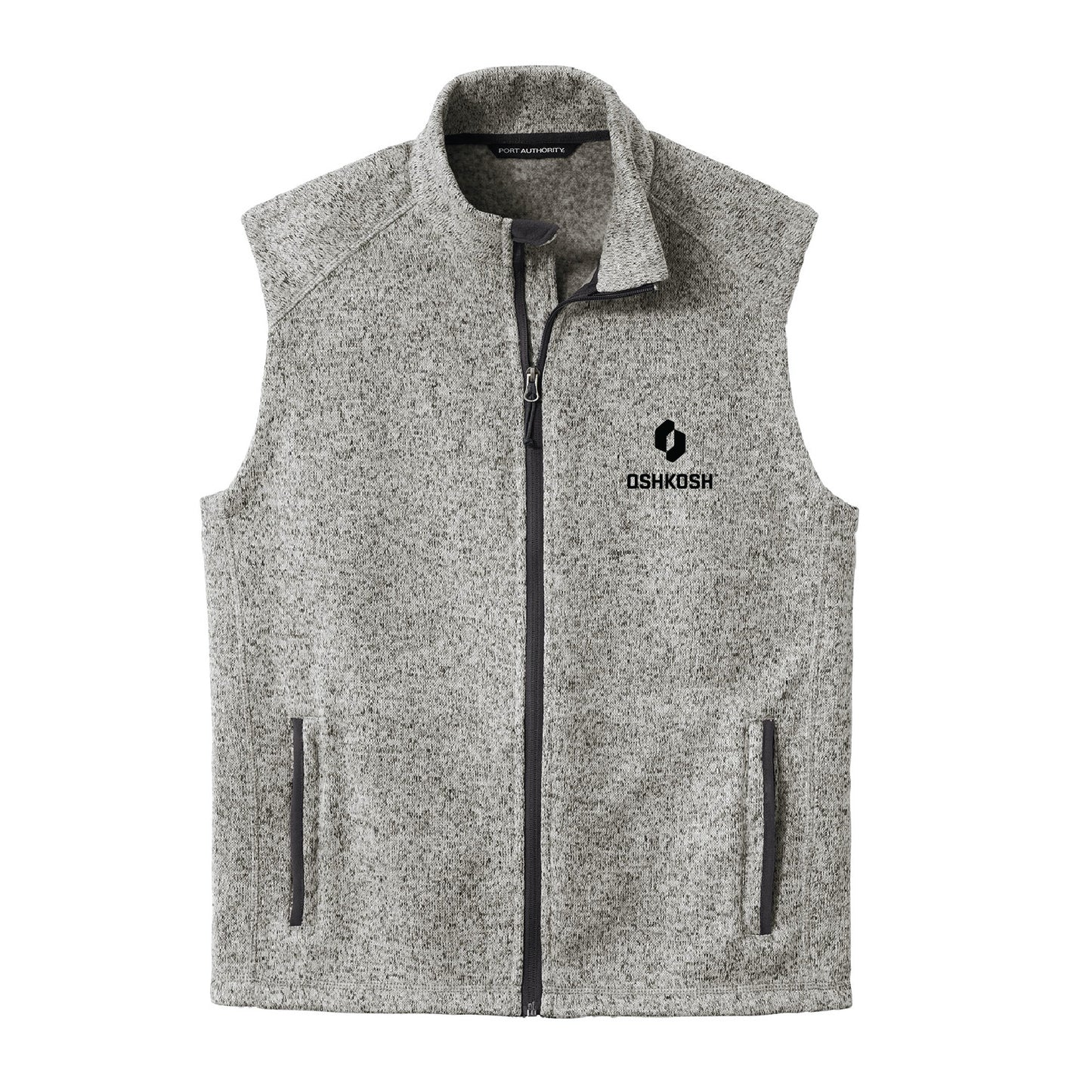 Men's Sweater Fleece Vest - Grey Heather