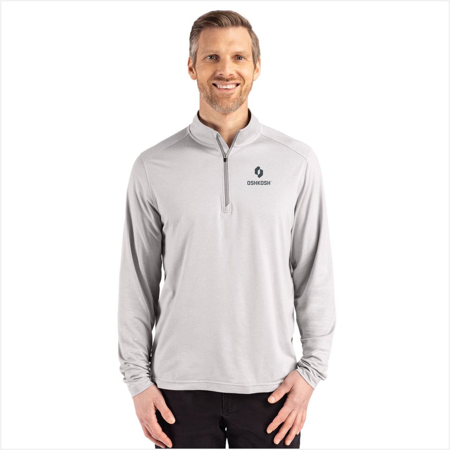 Men's C&B Coastline 1/4 Zip - Concrete