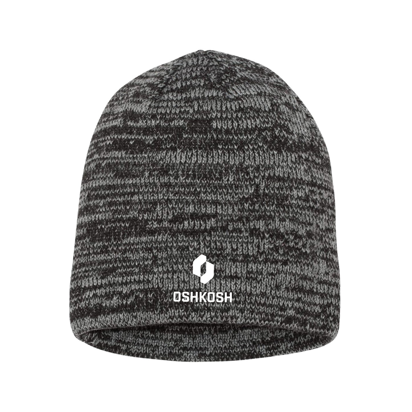 Marled Skull Beanie - Grey / Charcoal