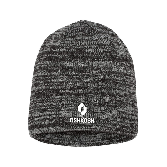Marled Skull Beanie - Grey / Charcoal