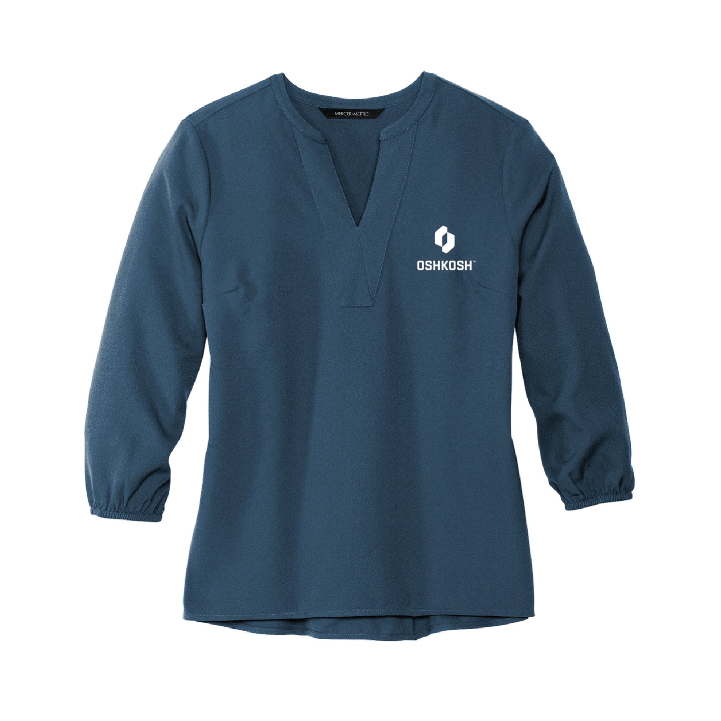 Women's Stretch Crepe 3/4-Sleeve Blouse - Insignia Blue