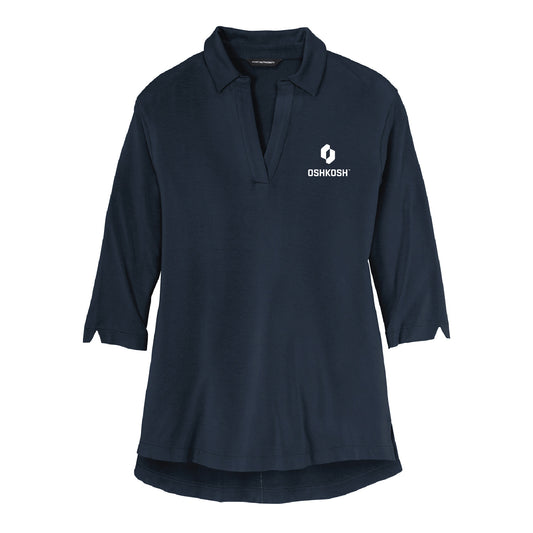 Women's Luxe Knit Tunic - River Blue Navy