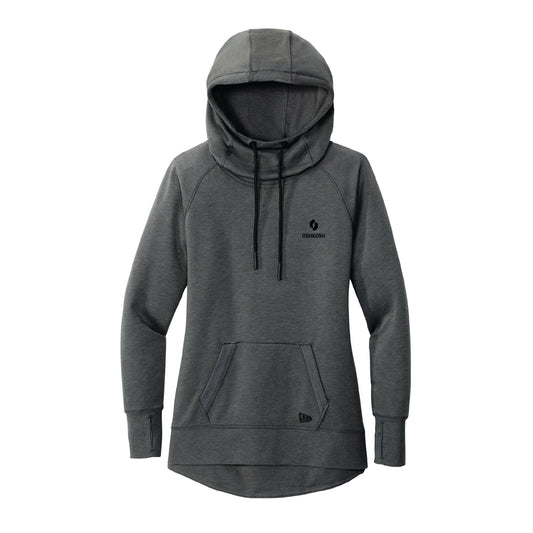 Women's New Era Triblend Hooded Sweatshirt - Black Heather