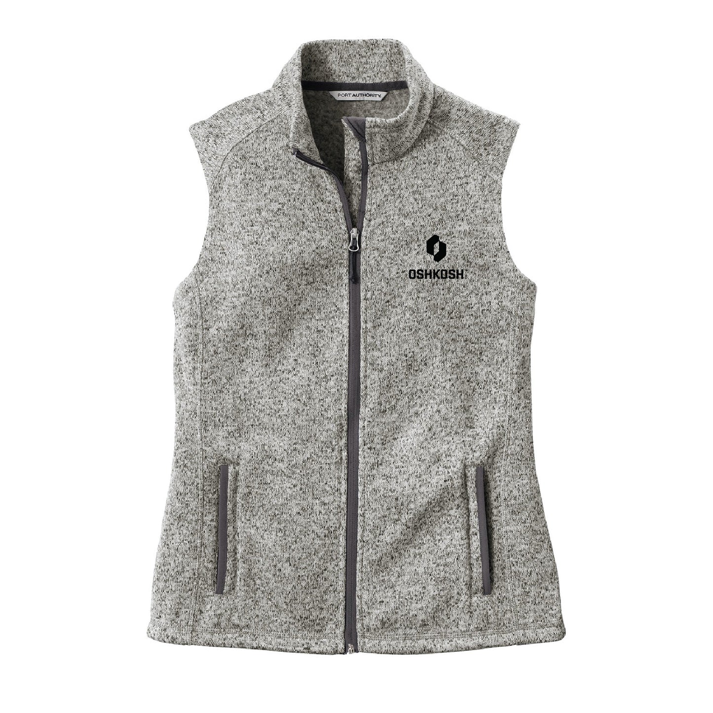 Women's Sweater Fleece Vest - Grey Heather